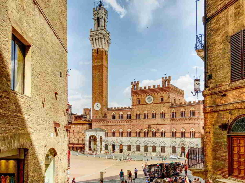 Siena's square for the Palio horse race